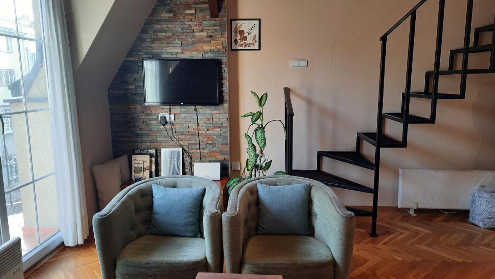 Duplex Studio Mansarda Lägenhet Belgrad Exteriör bild